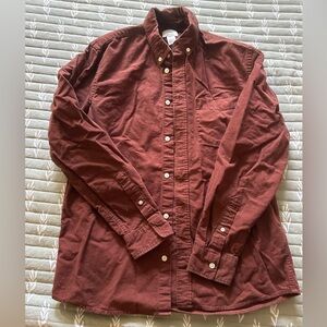 H&M Men's Regular Fit Shirt in Deep Rust